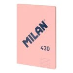 Livro A4 Milan 430 48 Folhas Quadriculadas 95gr Rosa
