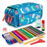 Estuche Escolar Triple Grafoplás ColePack Design con 40 Utensilios Incluidos