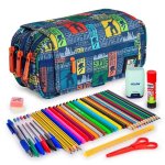 Estuche escolar Grafoplás Colepack Design Triple con material escolar incluido
