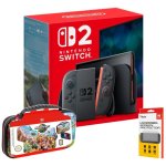 Nintendo Switch 2 7.9" FullHD HDR 120Hz 256GB Azul/Rojo + Funda Mario Kart + Protector