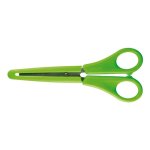 Forbice Scolare Milan 14.7 cm con Punta Arrotondata e Custodia Verde