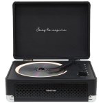 CD-Player Prixton Boogie Vintage 6W RMS Bluetooth Radio FM AUX Schwarz
