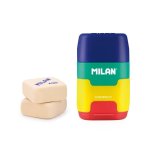Afilaborra Milan Compact Serie Mix Multicolor con 2 Gomas de Recambio