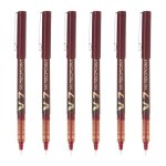 Bolígrafo Roller Pilot V7 Hi-tecpoint Punta Fina 0.7 mm Rojo Set de 6 Unidades