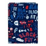 Carpeta A4 Safta Blackfit8 Letters con 3 Solapas y Cierre de Gomas