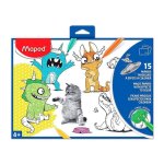 Set de 15 Láminas Mágicas para Colorear Maped A3 con Carpeta