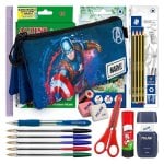 Estuche Triple Capitán América Karactermania Portatodo Fan Full Escolar