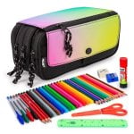 Astuccio Triplo Milan Eco Milan - 3 Cerniere e Materiale Scolastico Incluso. Sunset