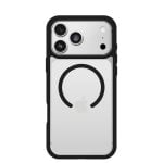 Funda para móvil OtterBox React MagSafe Cover plástico negro transparente para iPhone 17 Pro Max