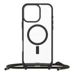 Funda para móvil OtterBox React Necklace Series Cover Nylon Negro Transparente para iPhone 16 Pro Max