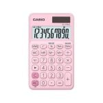Calcolatrice tascabile Casio SL-310UC-PK 10 cifre con astuccio solare e batteria rosa