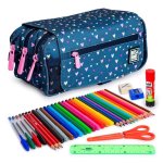 Estuche Escolar Triple Grafoplás EcoDesign ColePack con Material Incluido y tarjeta horaria