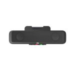 Haut-parleurs Cyber Acoustics 2 voies filaires 1 W USB avec bouton silence