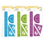Set di Geometria 4 Pezzi Plastica Flessibile Liderpapel
