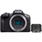 Spiegellose Kamera Canon EOS R100 24.1MP 6000x4000 18-45mm WiFi Schwarz