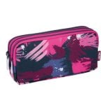 Estuche Portatodo Milan Arty Geo Rosa 3 Cremalleras