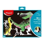 Set de 10 Láminas Mágicas para Colorear con Agua Maped con Pincel