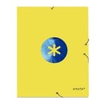Cartella A4 Liderpapel Antartik 3 Scomparti Gialla