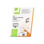 Etiquetas Adhesivas Q-Connect KF10657 A4 12 Etiquetas 105x48 mm Copia Laser Inkjet