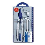 Compasso de Precisão Staedtler Noris com Adaptador Universal e Tubo de Minas Estojo Compacto