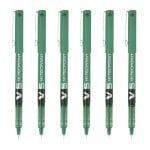 Penna Pilot V5 Hi-tecpoint 0.5 mm Verde Set di 6