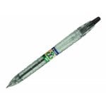 Bic Ecoball - Pennino a Sfere Retrattile con Inchiostro a Olio. 86% di Plastica Riciclata. Nero