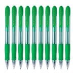 Penna Pilot Super Grip Retrattile Verde a Inchiostro a Olio