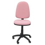 Silla de oficina ergonómica Piqueras y Crespo Ayna con mecanismo de contacto permanente y tapizado rosa claro