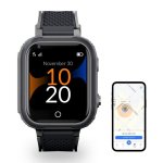 Robin K1 GPS Kinderuhr Anrufe SIM Aktiviert Ohne Soziale Netzwerke Schwarz