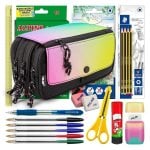 Borsa Tripla Scolastica Milan Sunset con Materiale Incluso
