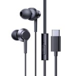 Auriculares Baseus ENCOK CZ11 com fio, microfone, controlo de volume, desporto preto