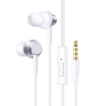 Auriculares Baseus ENCOK HZ11 com cabo 3,5 mm para chamadas e desporto brancos