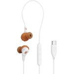 Auricolari JBL Endurance Run 3C con cavo USB-C, resistenti IP65, per sport, marrone e bianco