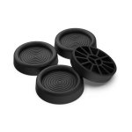 Bases Antivibración Meliconi 4 Unidades Negro para Lavadora y Secadora