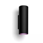 Aplique mural para exteriores Philips Hue White and Color ambiance Appear Bluetooth/Zigbee Negro