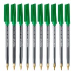 Bolígrafo Staedtler Stick 430 Set 10 Unidades Punta Media Verde
