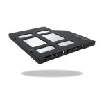 Caisse de disque dur Icy Dock MB852M2PO-B 2 baies ABS Métal Noir