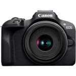 Cámara Mirrorless Canon EOS R100 24.1MP WiFi 18-45mm + RF-S 55-210mm F5-7.1 IS STM