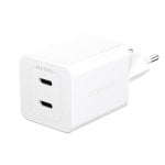 Carregador PanzerGlass Turbo 45W 2x USB-C Branco