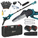 Outsunny Motosierra Bateria 8 Pulgadas 6000mah Con 580w Motor Sin Escobillas