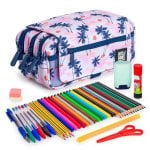 Estuche Escolar Triple Design ColePack Grafoplás con 40 Utensilios Incluidos, compacto