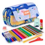 Astuccio Triplo Milan - Blue Odyssey con Materiale Scolastico Incluso