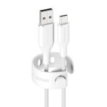 Cable USB PanzerGlass empower Racing 60W USB-A a USB-C 1.2M Blanco