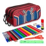 Estuche Escolar Triple Karactermania Spiderman Drop con 36 Utensilios