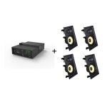 Altavoces Vivolink Subwoofer y 4 in-wall cableados 110W con control rotativo