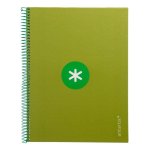 Quaderno A4 Antartik Spirale Copertina Rigida 80 Fogli Verde