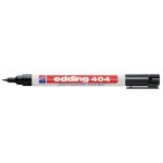 Marcatore Permanente Edding 404 Punta Tonda Nero Bianco Plastica