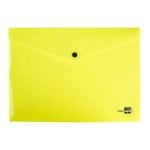 Cartella Dossier Liderpapel Con Broccio Polipropilene Din A4 50 Fogli Giallo Fluorescente