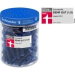 Tintenpatrones Schneider Fino Azul Negro Caucho 100 piezas Jarra