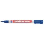 Permanentmarker Edding 404 Rundspitze Blau Weiß Kunststoff